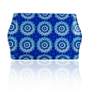 Floral Blue Evil Eye Platter
